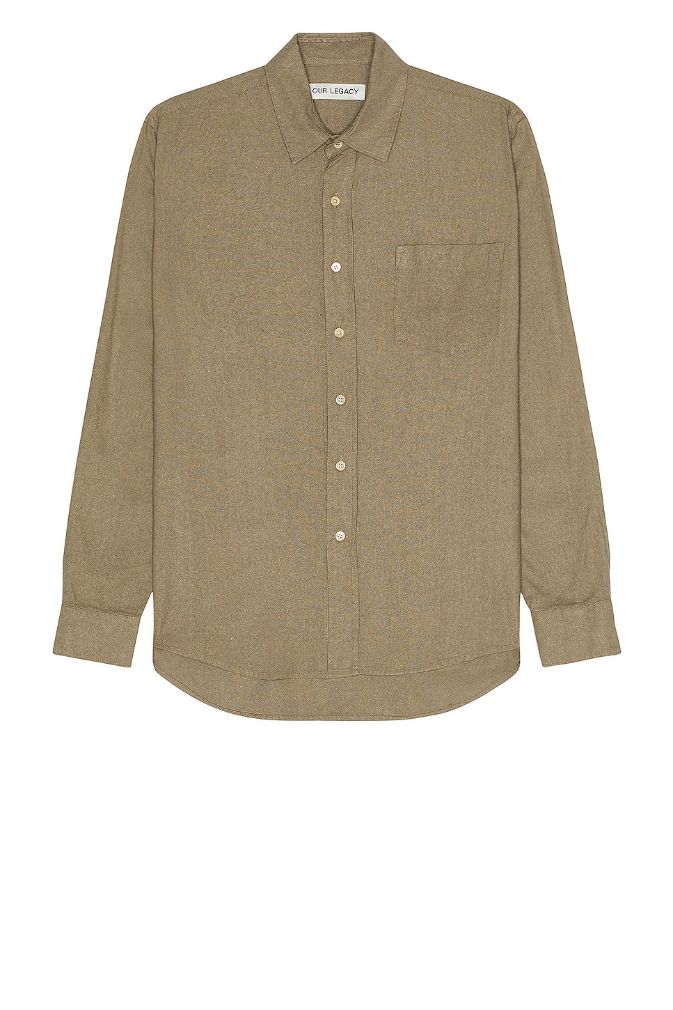 Our Legacy Classic Shirt in Peafowl Silk Noil | REVOLVE