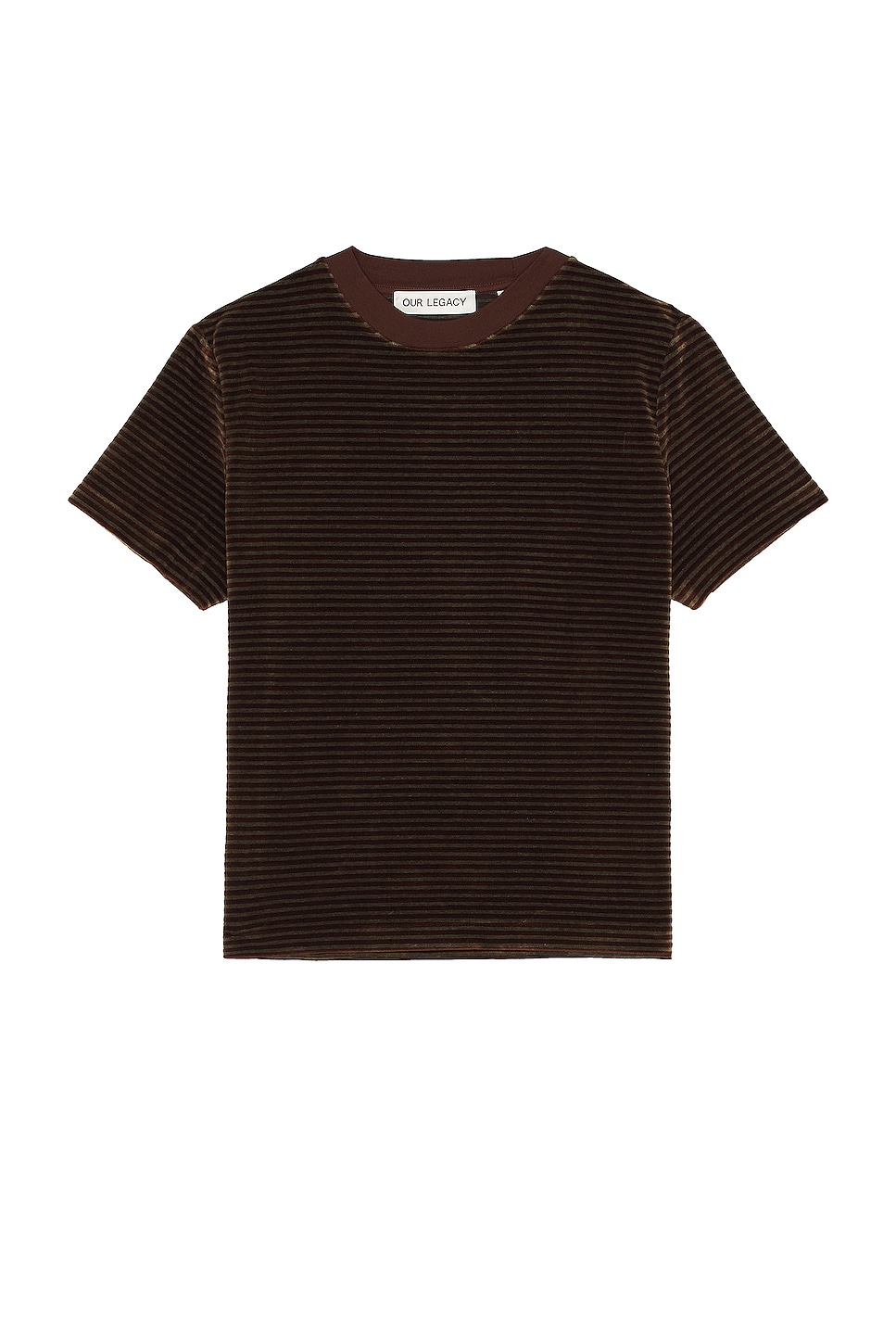 Our Legacy Hover T-Shirt in Scoobie Stripe Velour | REVOLVE