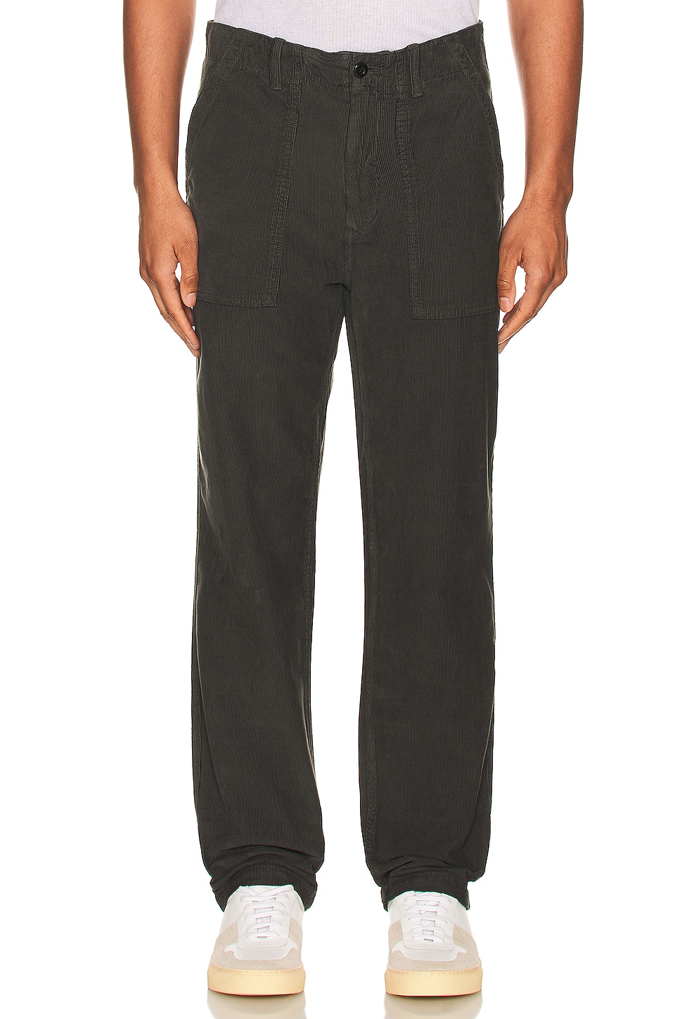 OUTERKNOWN Seventyseven Cord Utility Pant in Faded Black