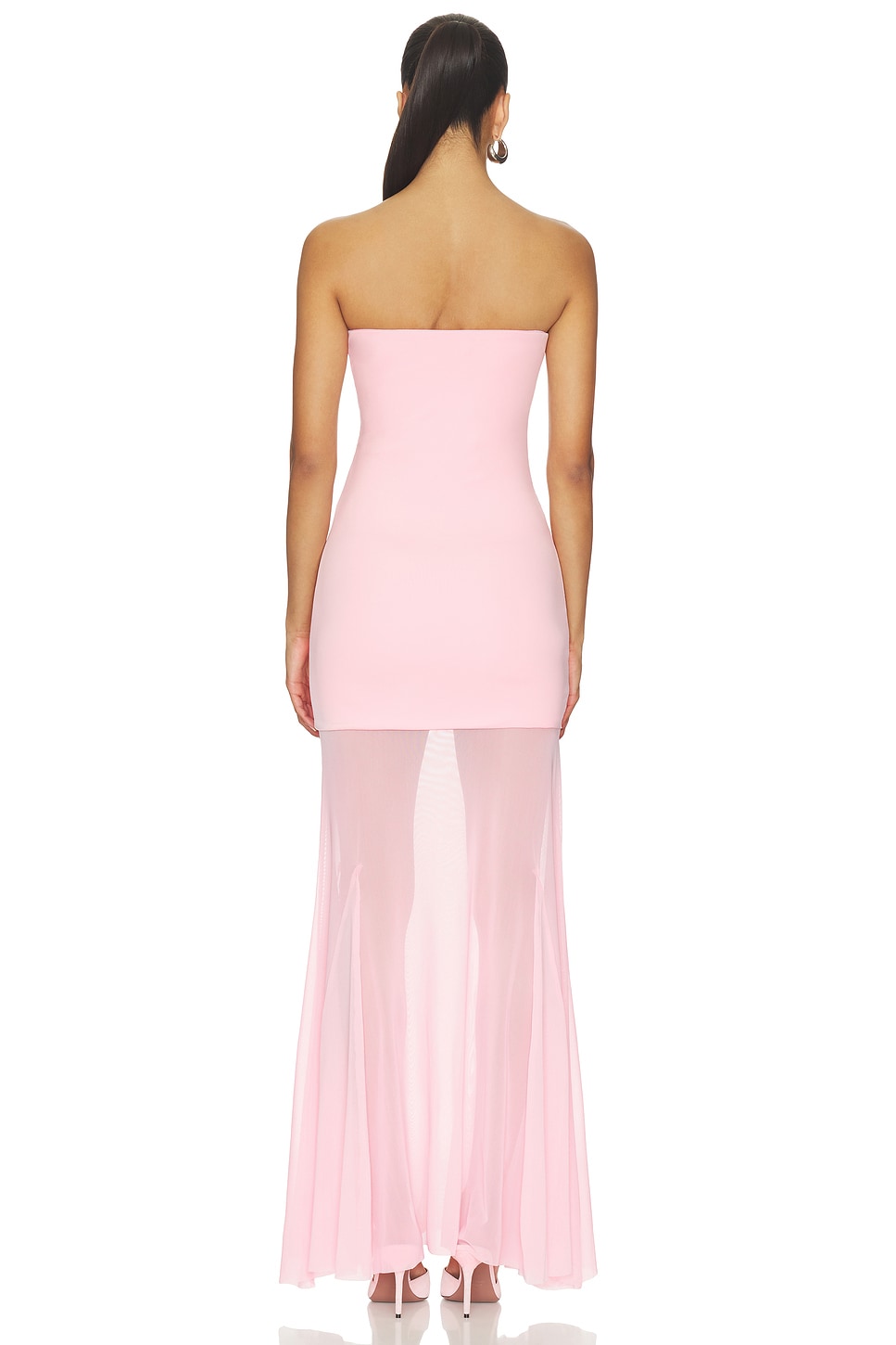 mina pink dress Mina Strapless Bow Bodycon Mini Dress  American Threads Trendy Boutique Pink / S