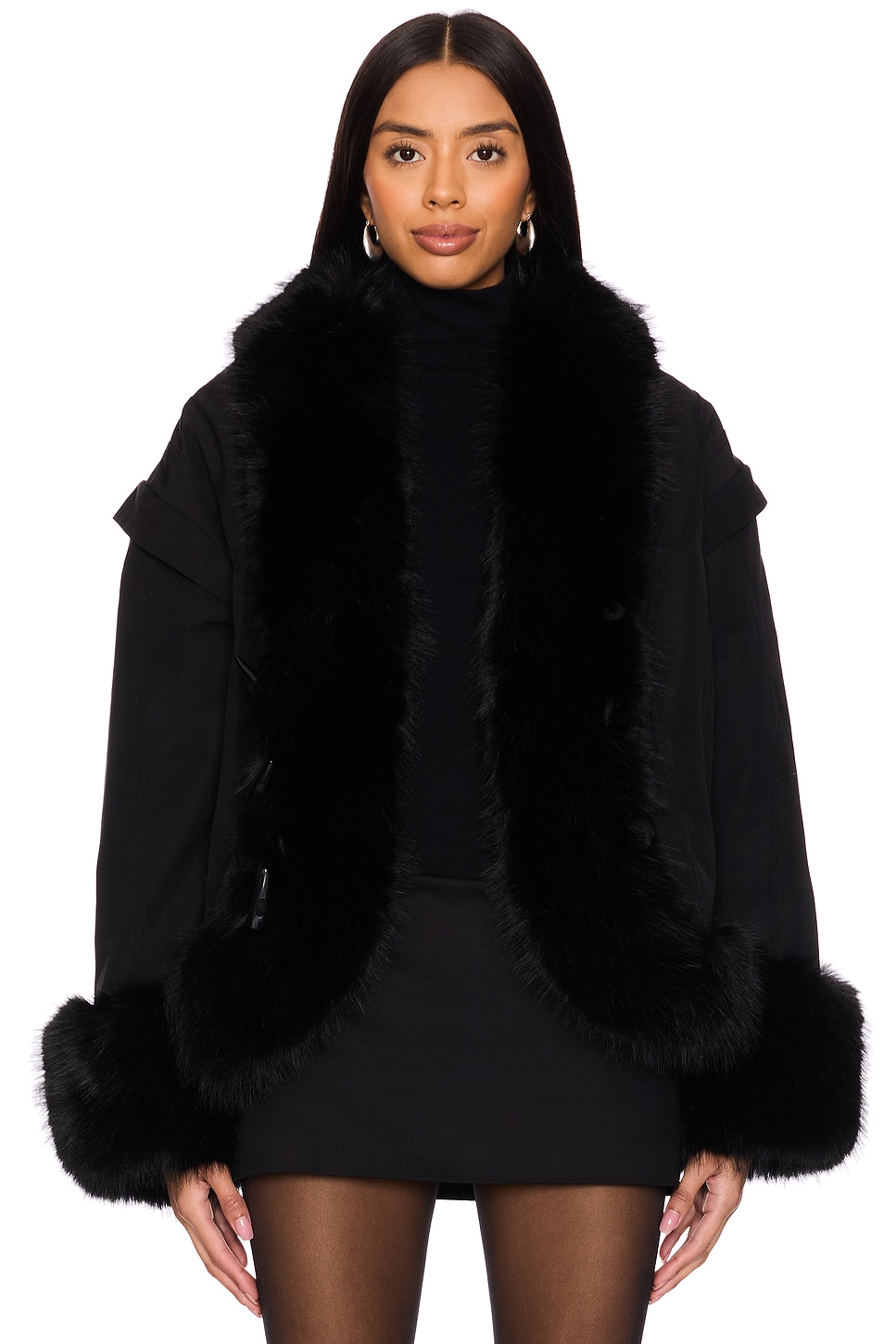 Kyoto Faux Fur Bomber Jacket - Thumbnail 2