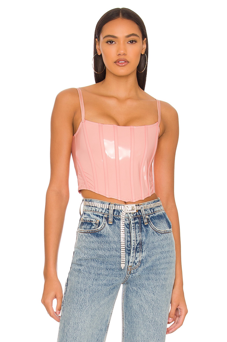 OW Collection Cotton Candy Corset Top in Pink