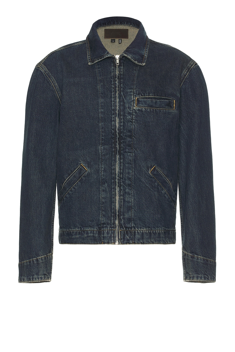 PAIGE Mauricio Denim Zip Up Jacket in Abaron | REVOLVE