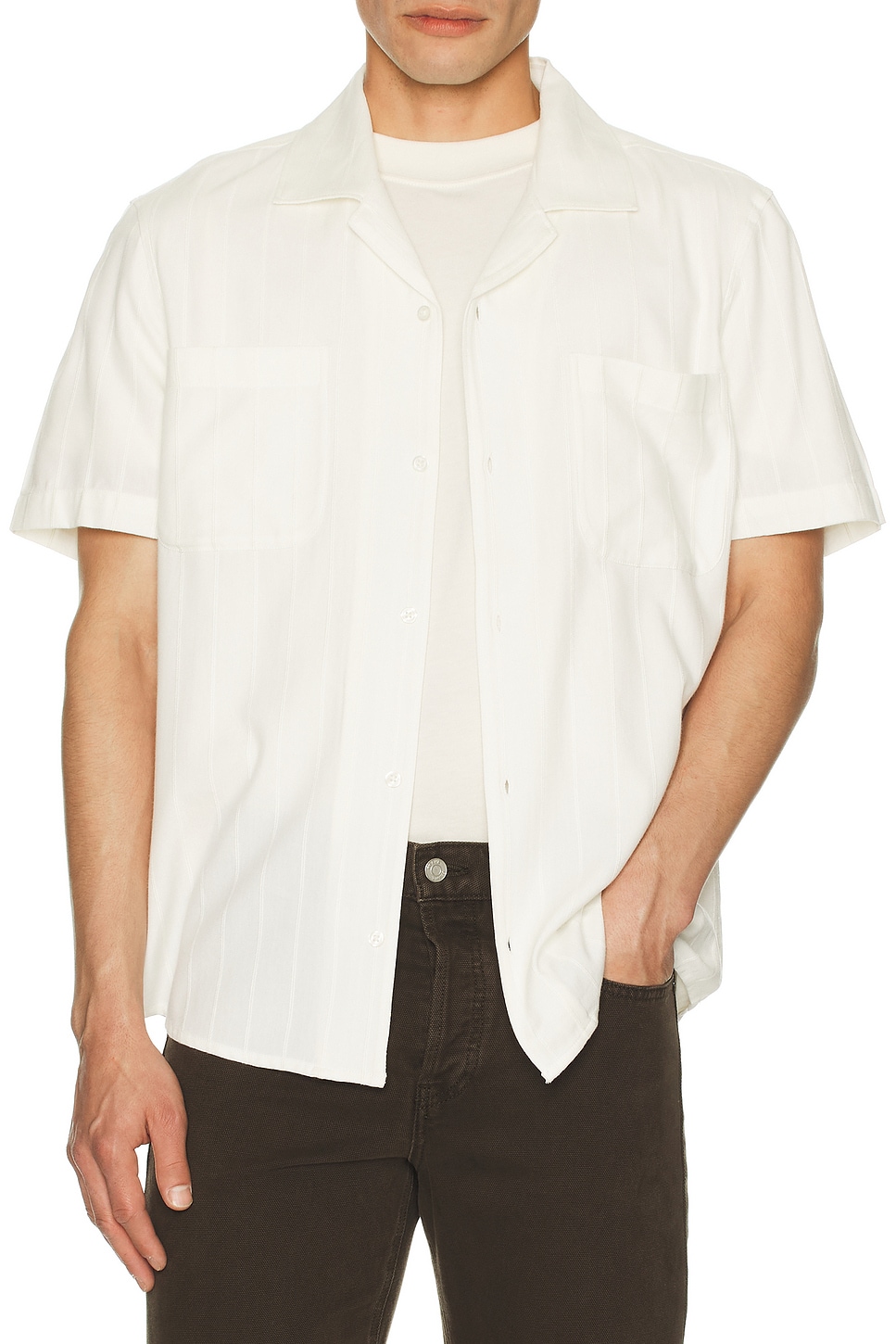 ivory short sleeve dress shirt Men's Ivory Short Sleeve Shirts