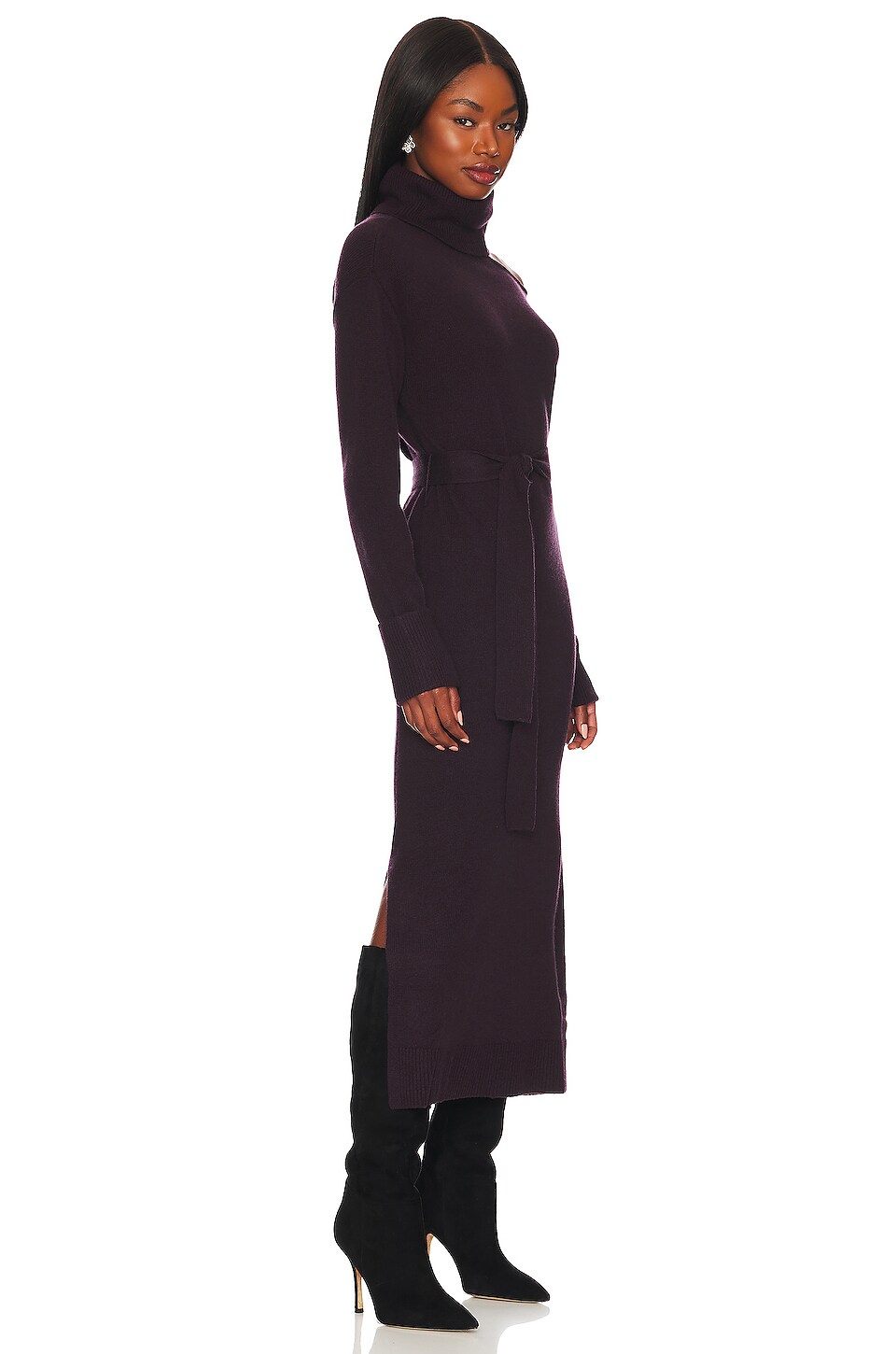 PAIGE Raundi Dress in Black Cherry
