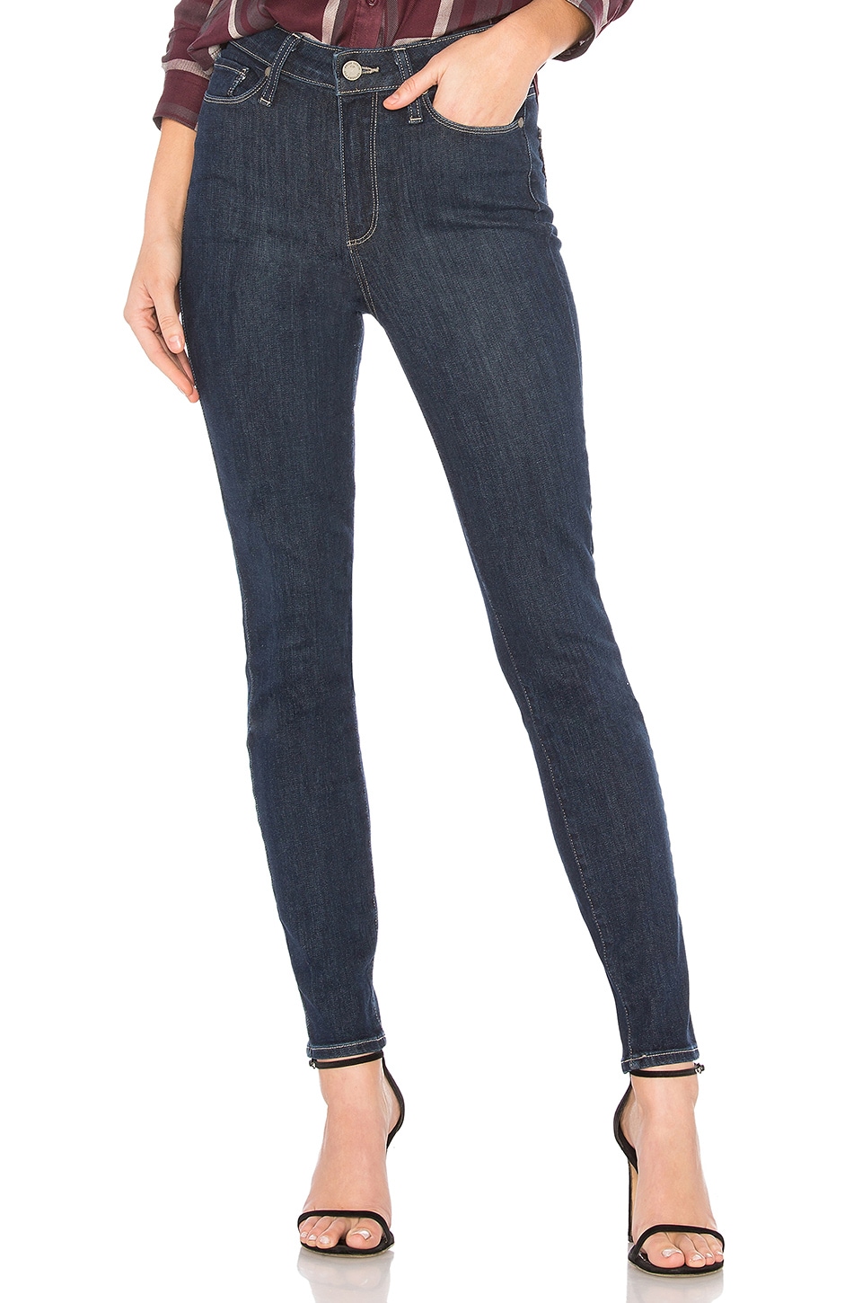 PAIGE Margot Ankle Jean in Regal | REVOLVE
