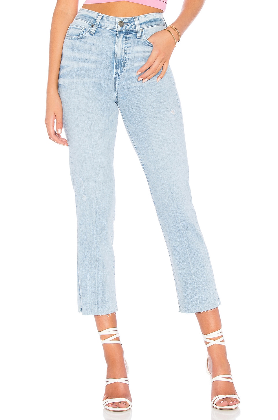 PAIGE Womens Hoxton Straight Crop Jean