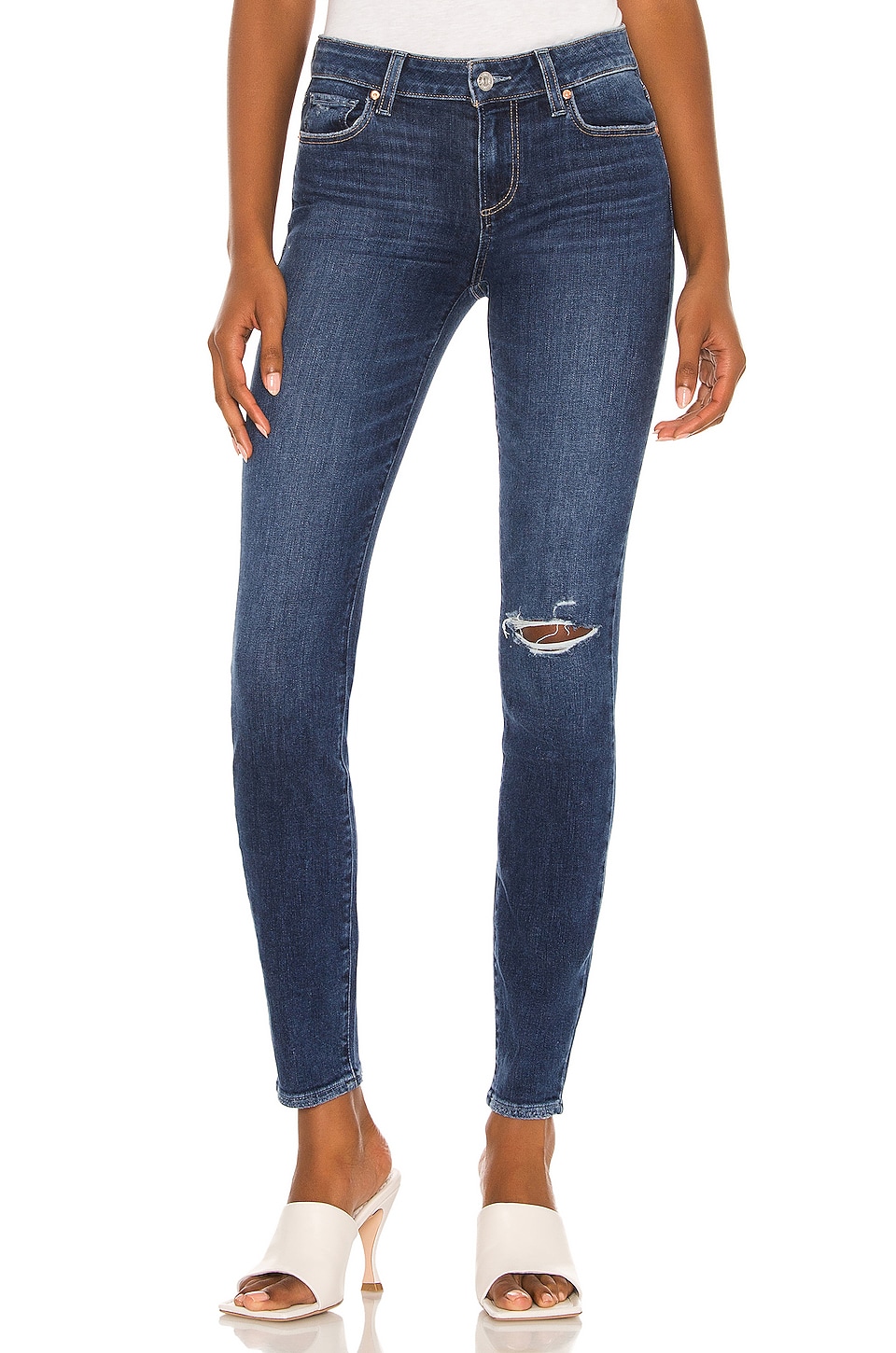 PAIGE Verdugo Ultra Skinny Jean in Samba Destructed | REVOLVE