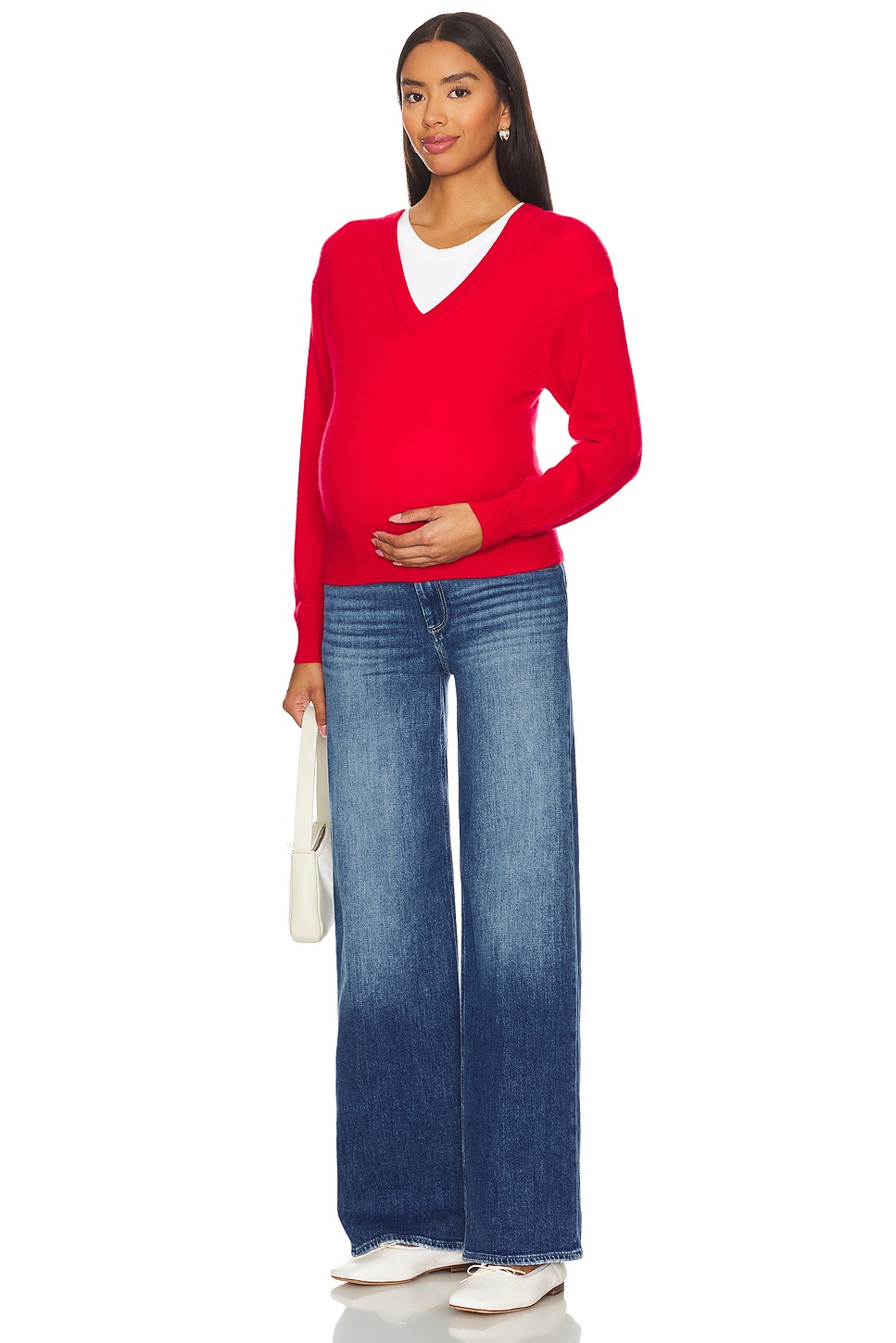 Sasha Maternity Wide Leg Jeans - Thumbnail 5