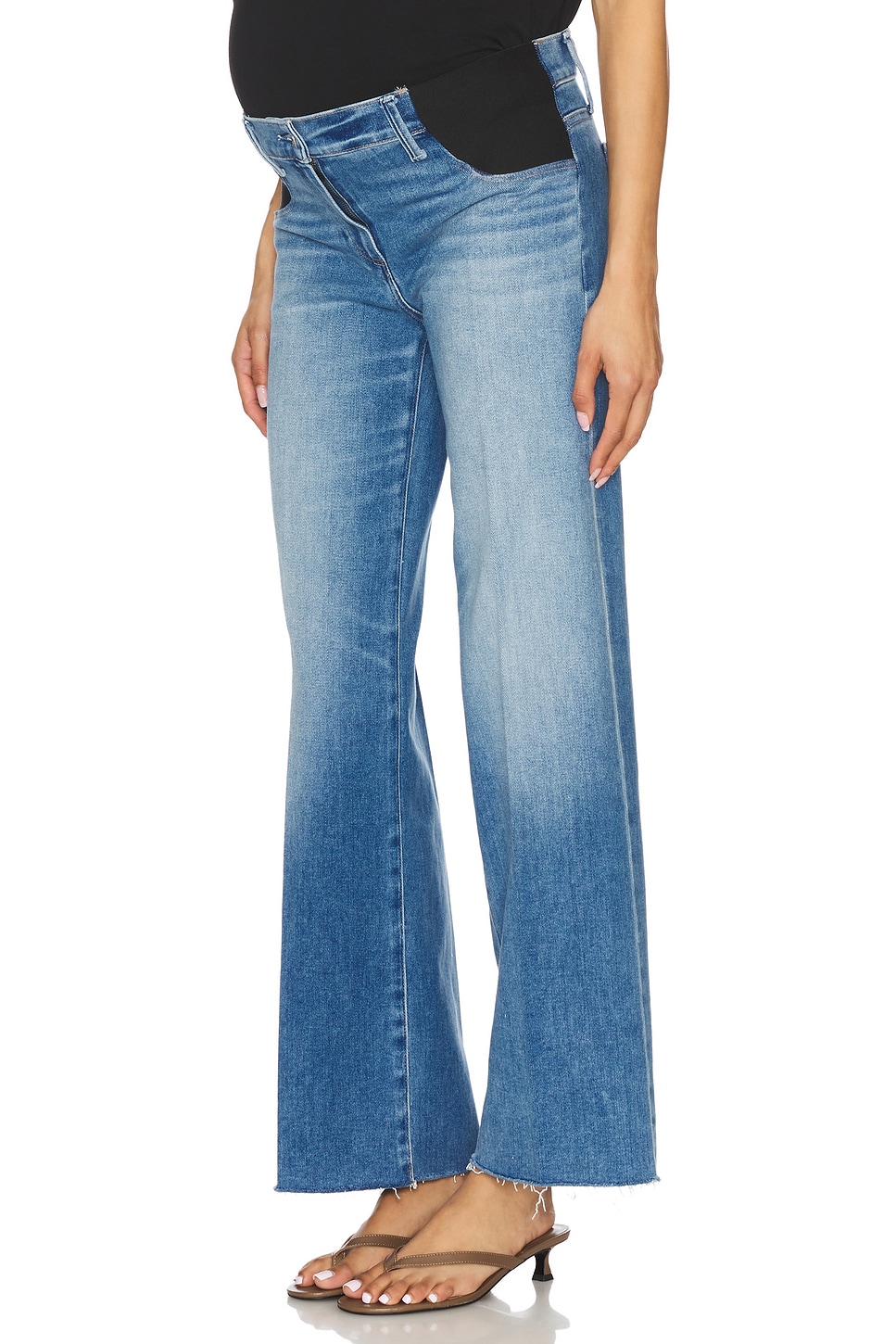 PAIGE CALÇA GESTANTE BARRA DESFIADA ANESSA in Mesmerize REVOLVE