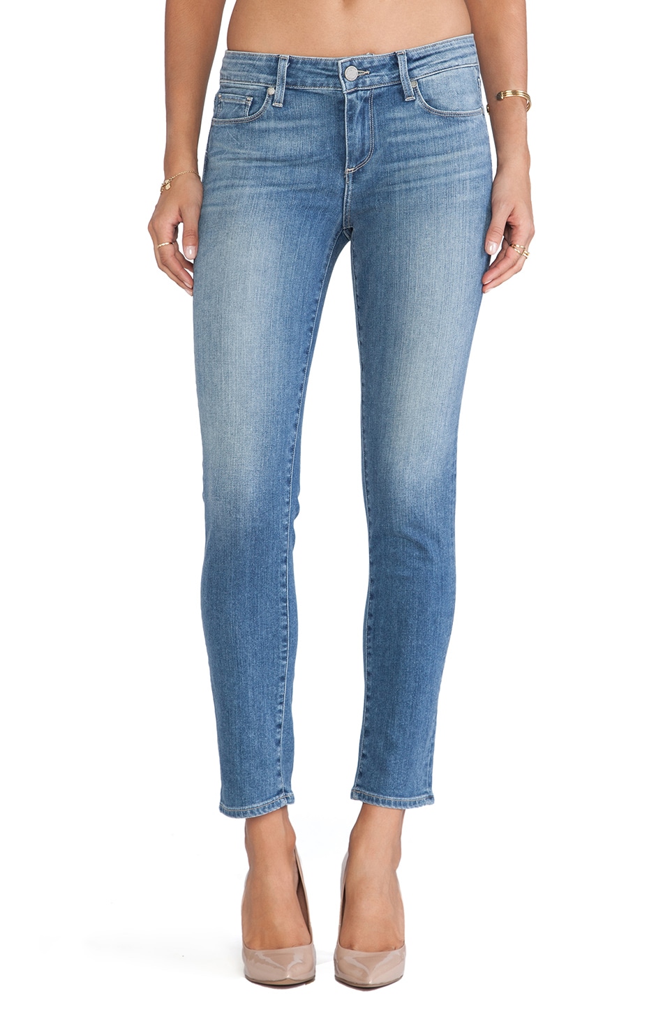 PAIGE Denim Skyline Ankle Peg in Nico | REVOLVE