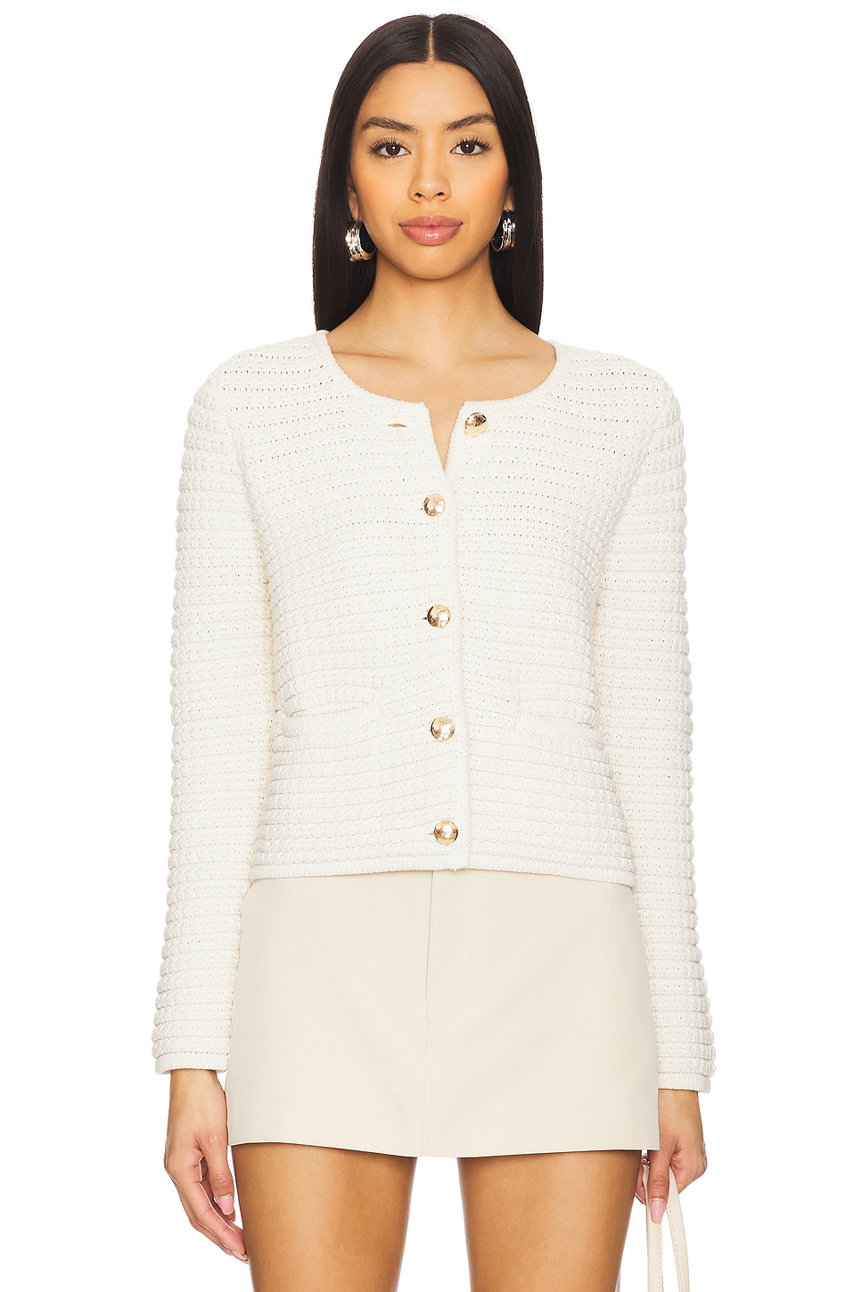 bibiy.ODETTE BOA CARDIGAN