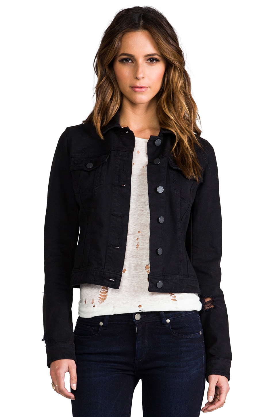 Paige black denim jacket best sale