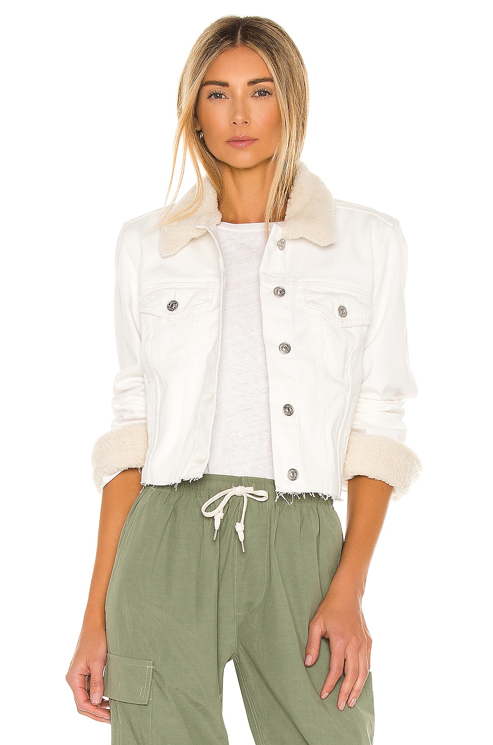 Paige Relaxed Vivenne Jacket In Ivory Coast