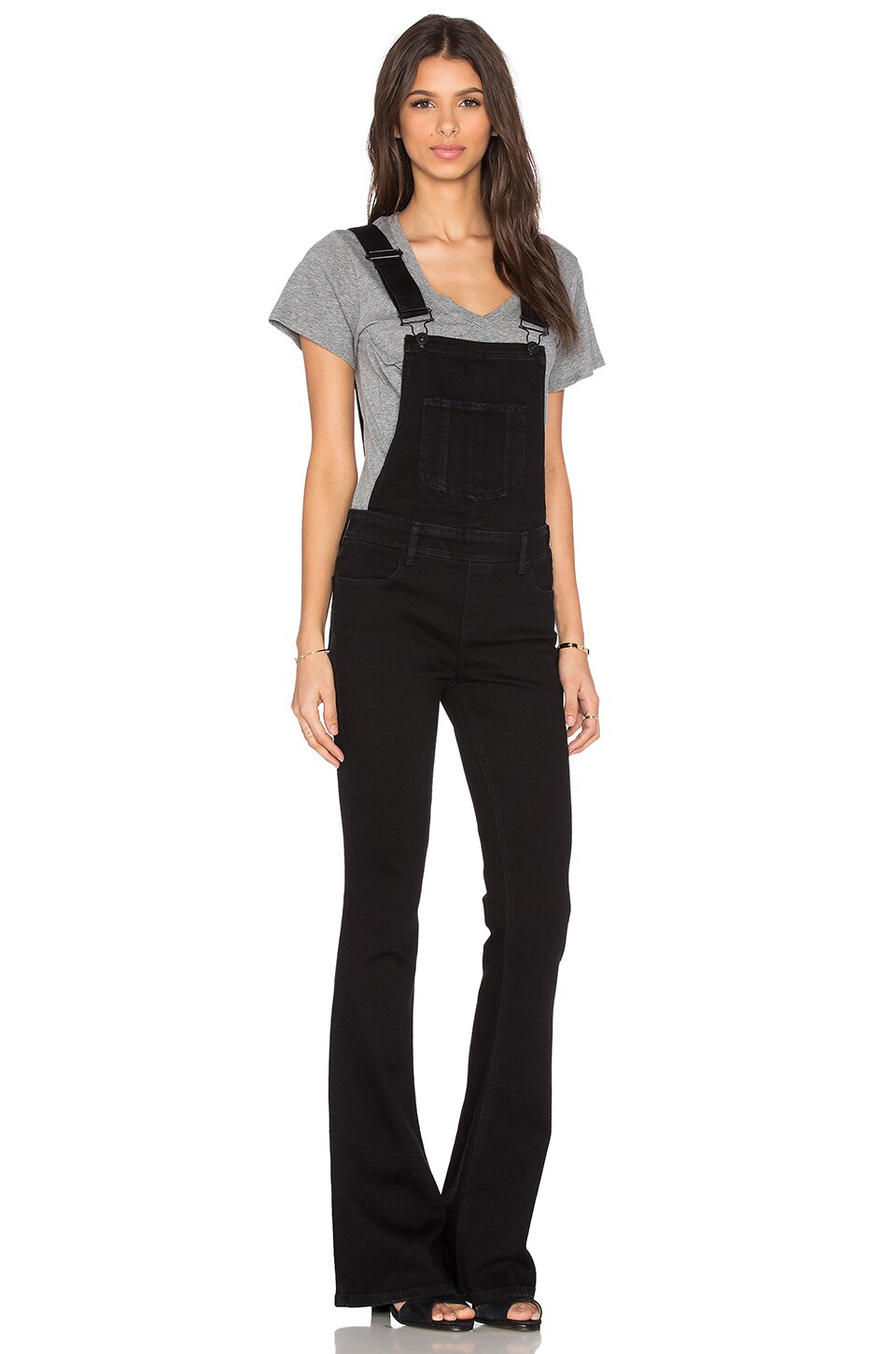 Raven Ridge Overall PAIGE Tavie Flare Overall in Raven Black | REVOLVE