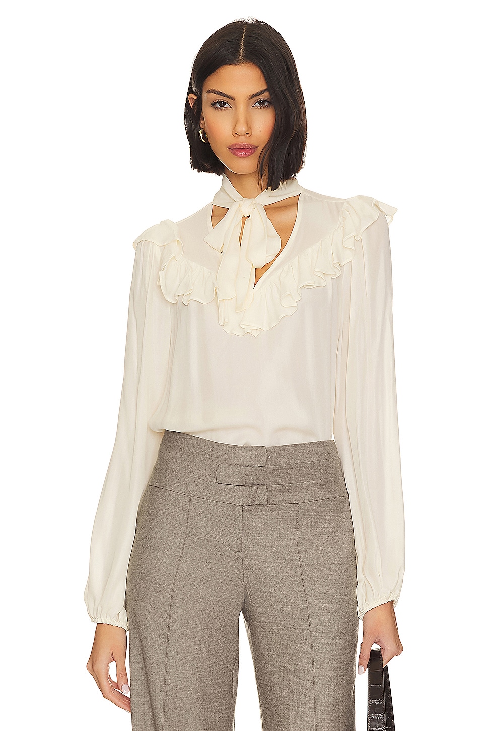 PAIGE Katya Blouse in Antique White | REVOLVE