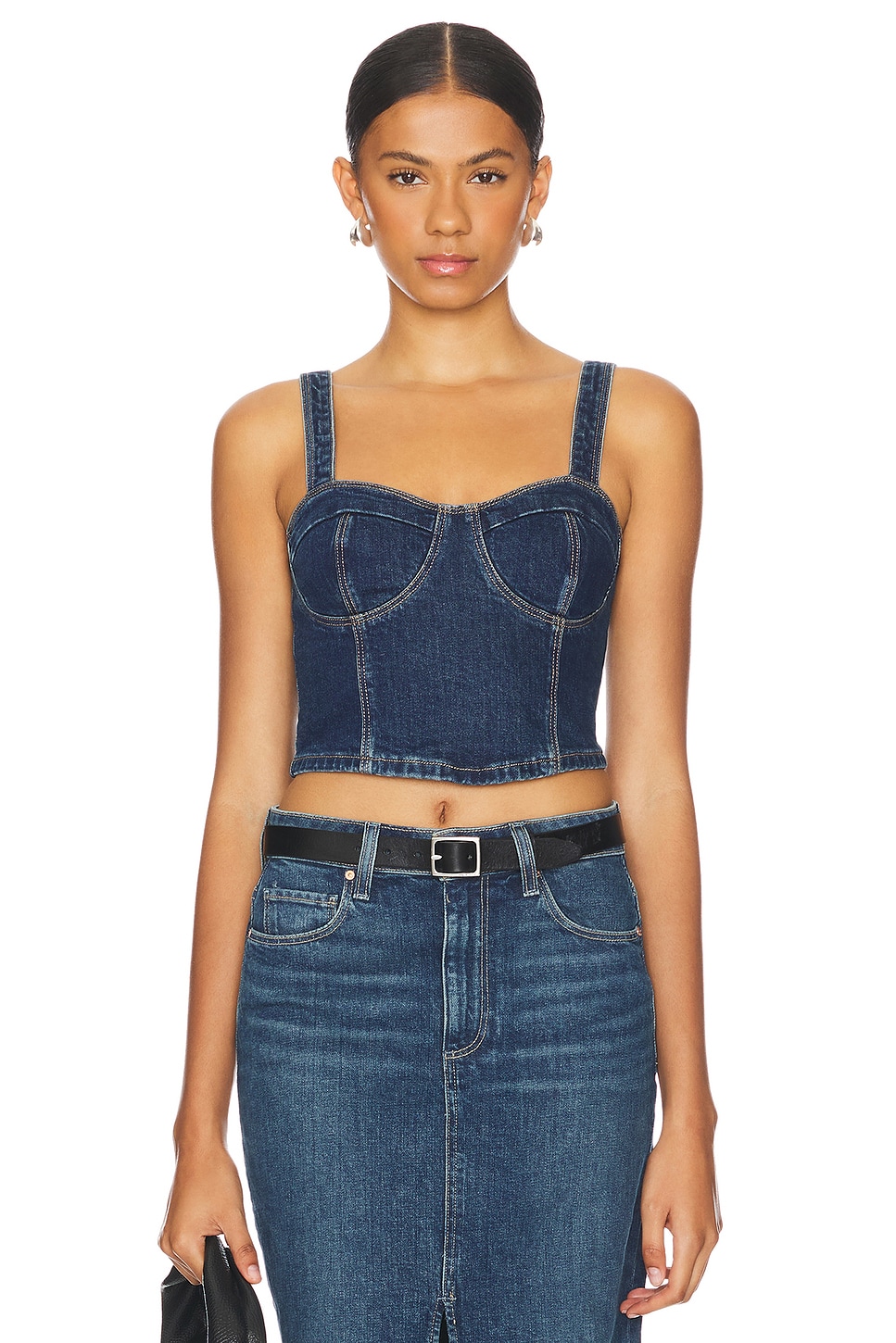 PAIGE Guilia Denim Top in Sketchbook