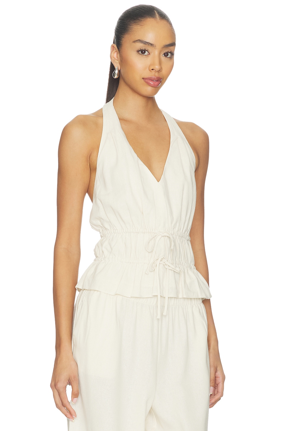 Alysha Linen Top - thumbnail 3