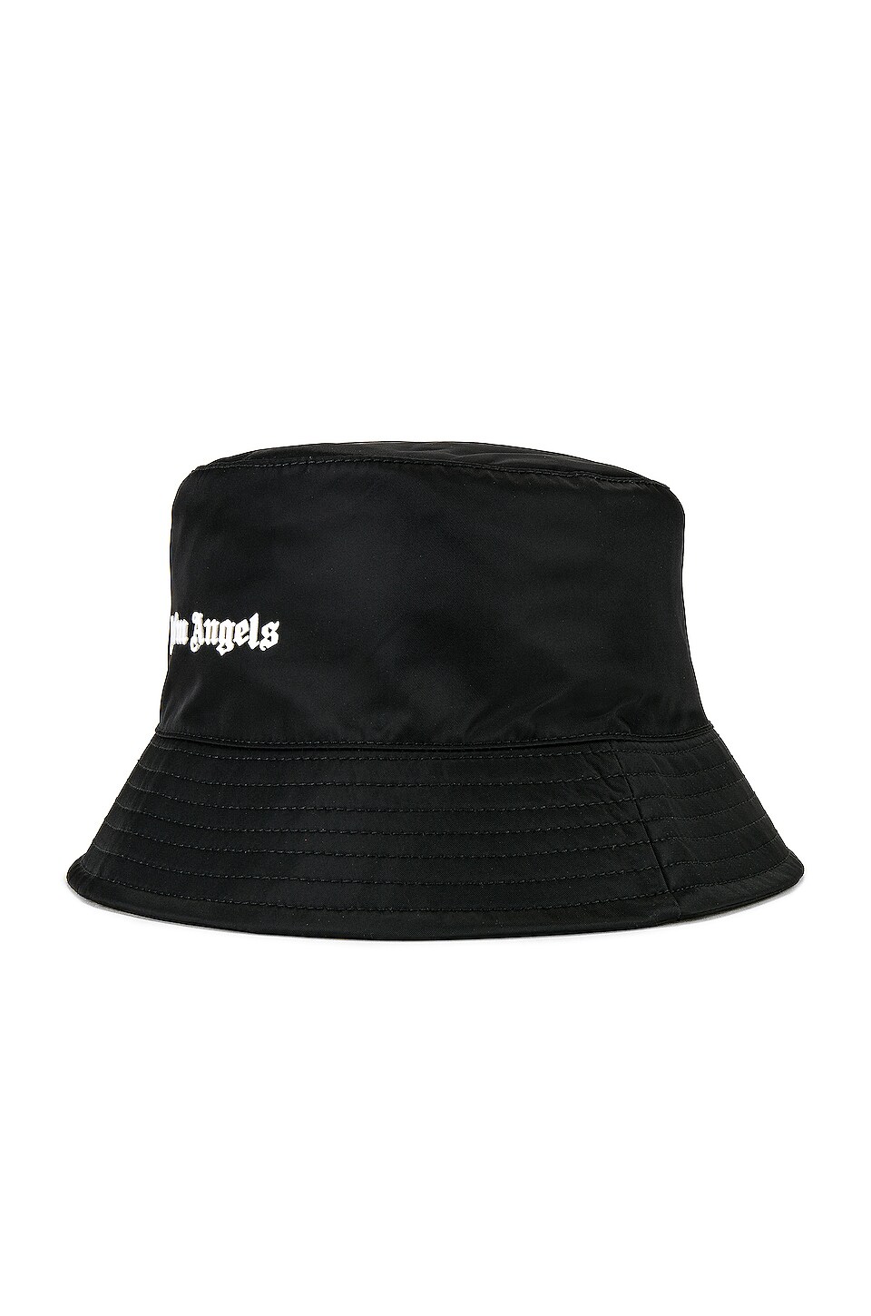 Palm Angels Classic Logo Bucket Hat in Black & White