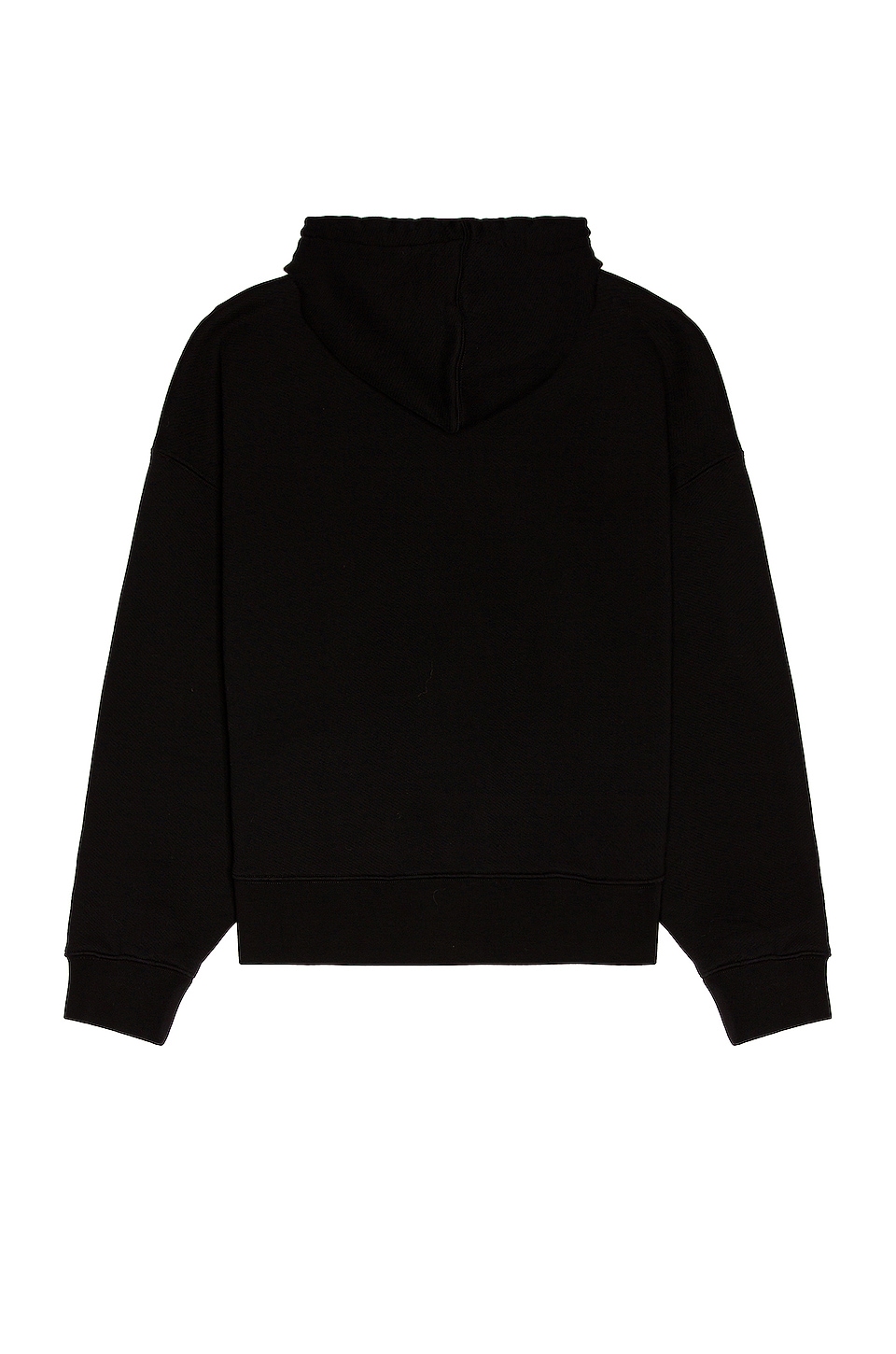 Palm Angels Curved Logo Hoodie in Black & White