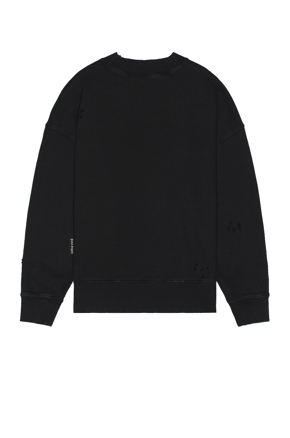 Palm Angels Burning Logo Crewneck in Black & White
