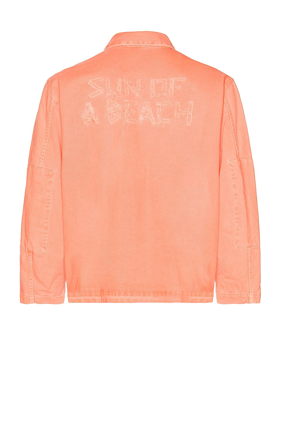 Palm Angels Sun Denim Jacket in Orange