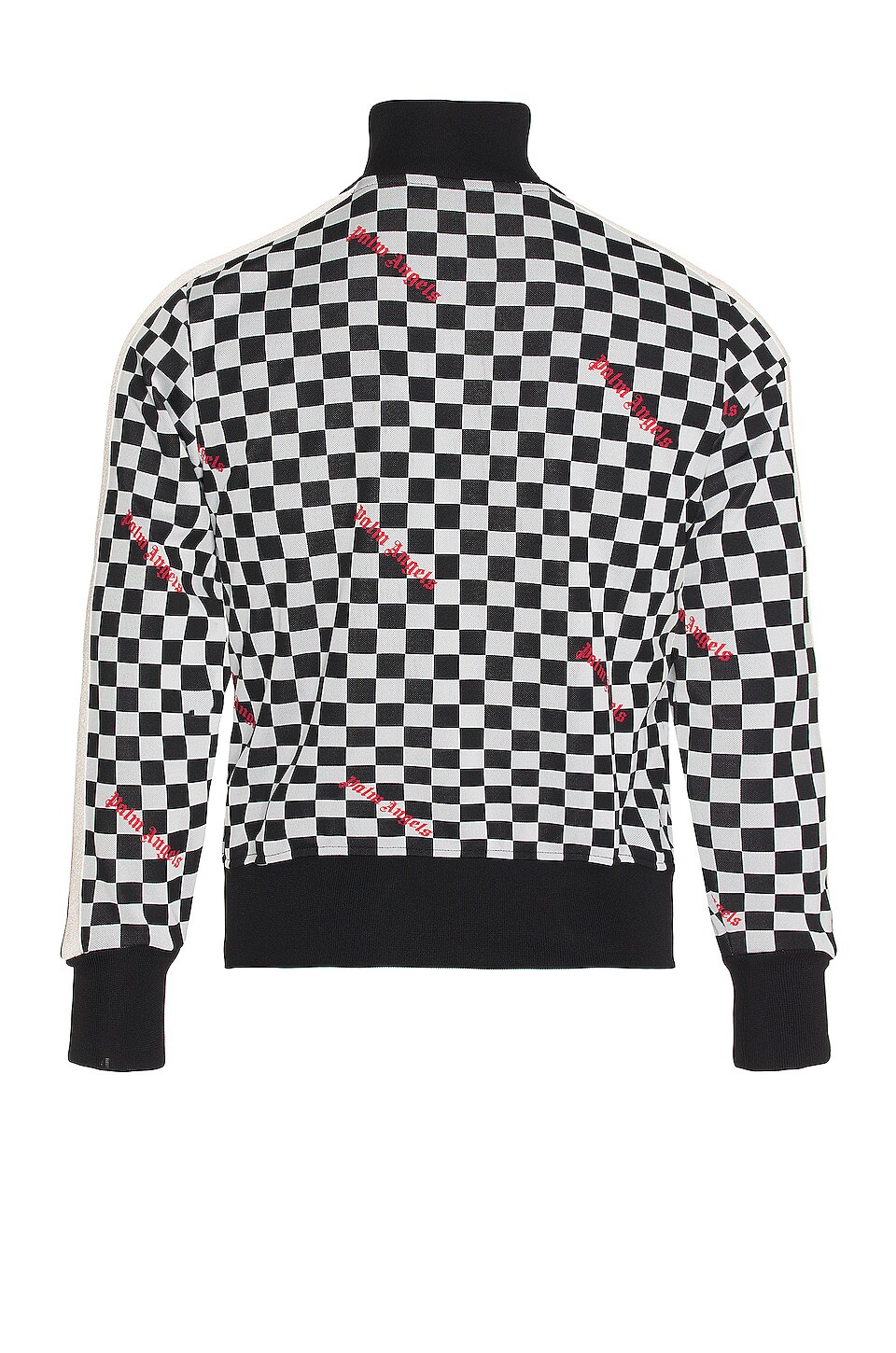 Palm Angels Damier Classic Track Jacket in Black & Red