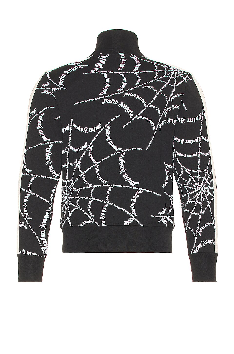 Palm Angels Spider Web Classic Track Jacket in Black & White