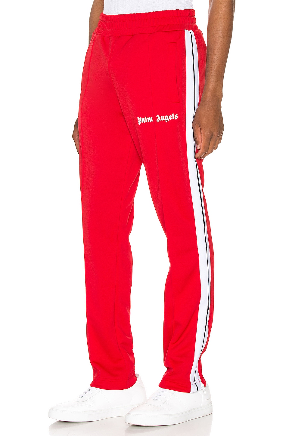 Palm Angels Classic Track Pants in Red & White | REVOLVE