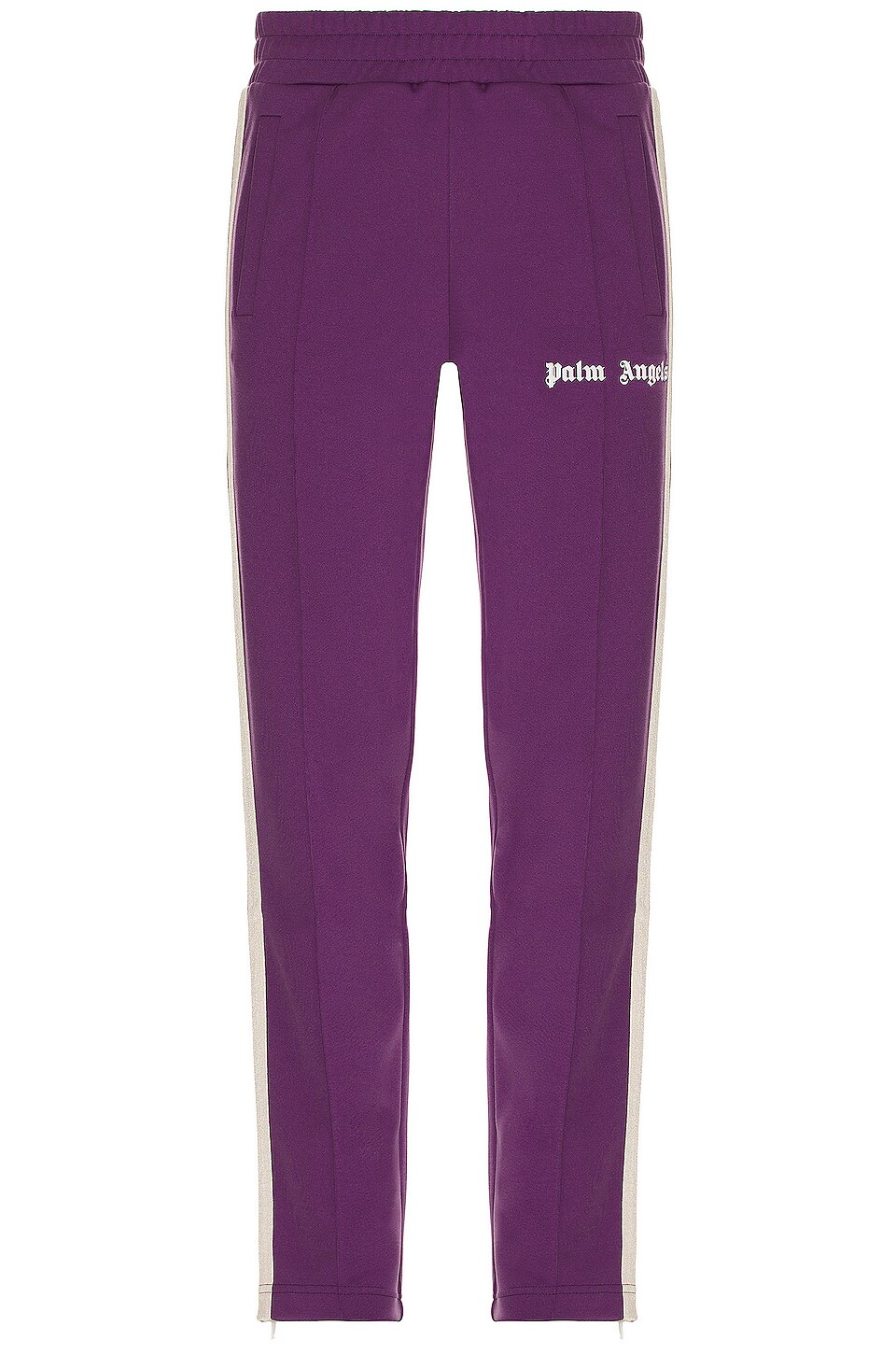 Palm Angels Classic Track Pant in Purple & Off White