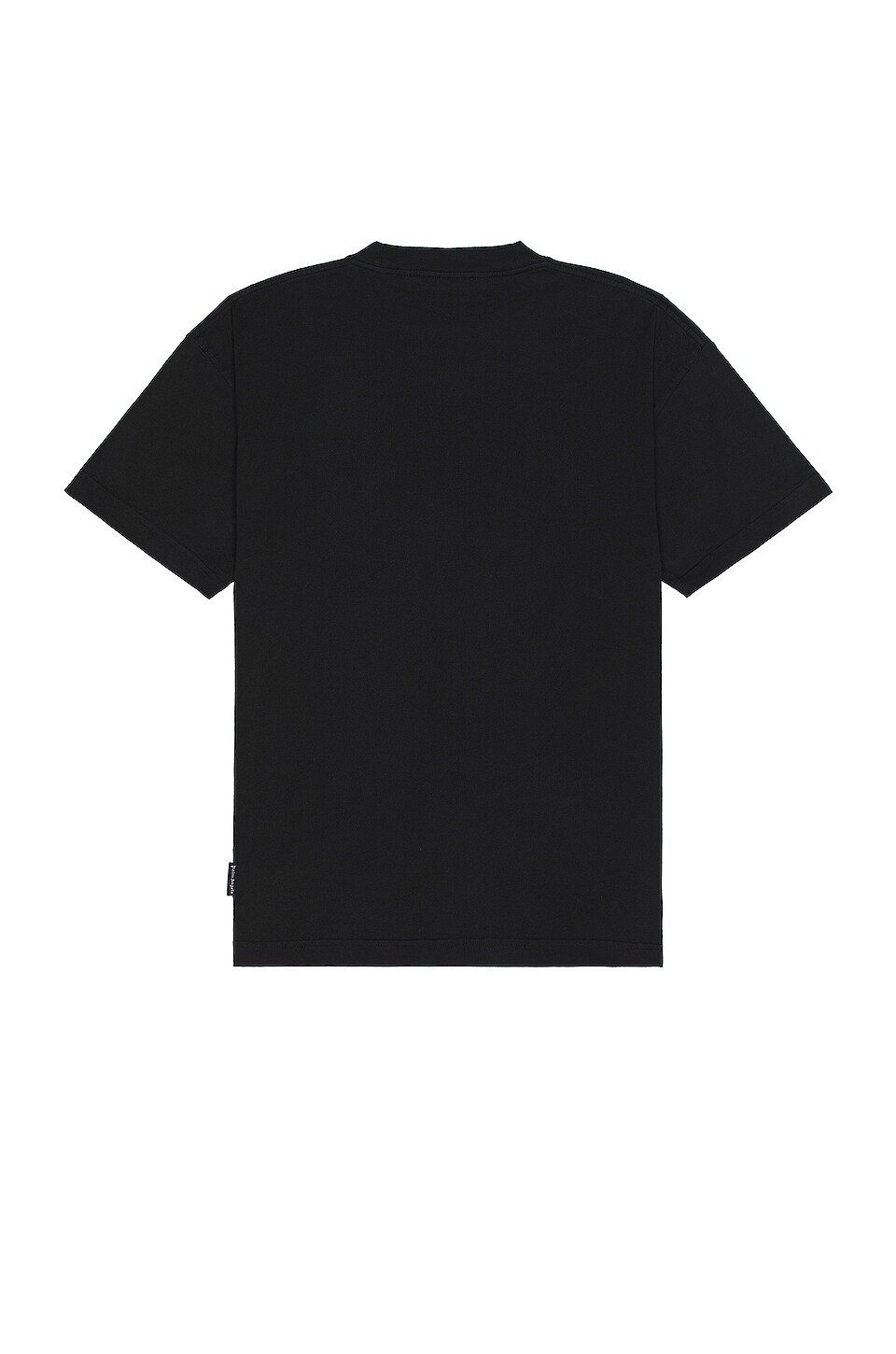 Palm Angels Burning Logo Classic Tee in Black & White