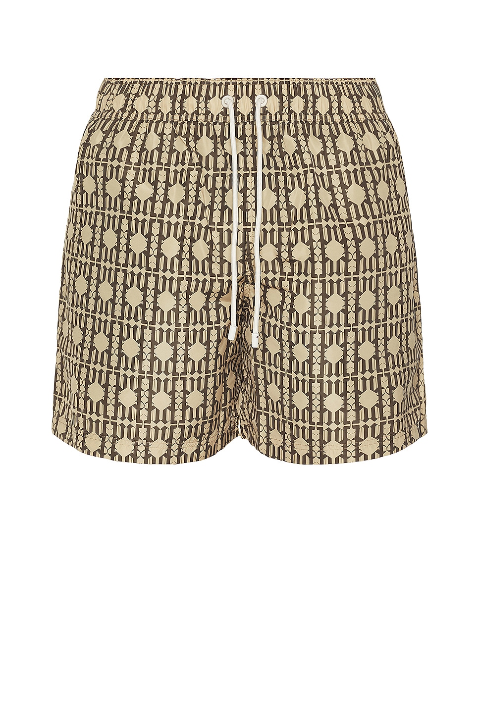 Palm Angels Swimshorts in Beige & Brown