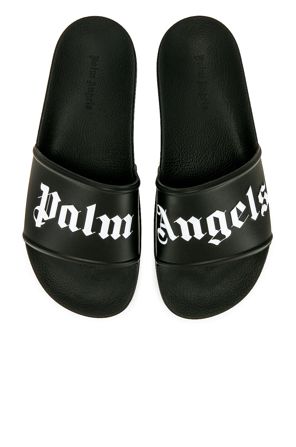 Palm Angels Pool Slider in Black in Black & White | REVOLVE