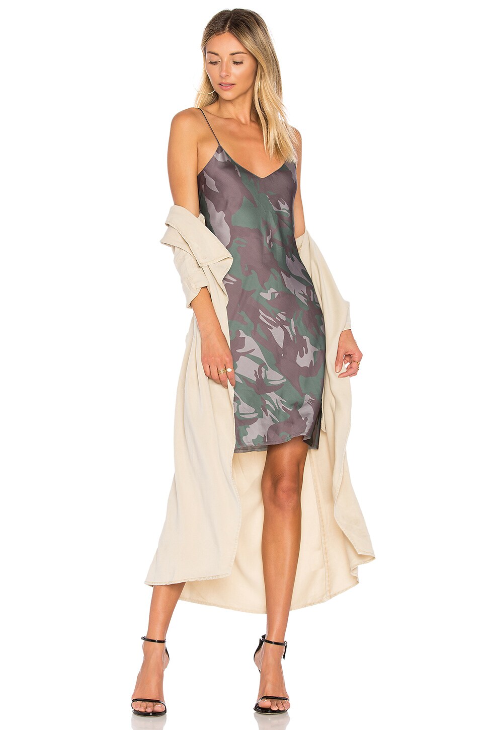 camo slip dress