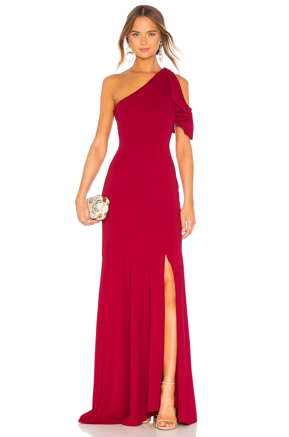 parker one shoulder dress