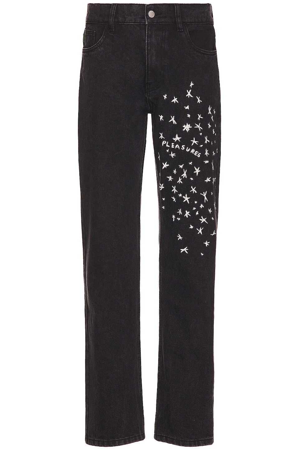 Pleasures Starry 5 Pocket Denim Slim Jean en Black