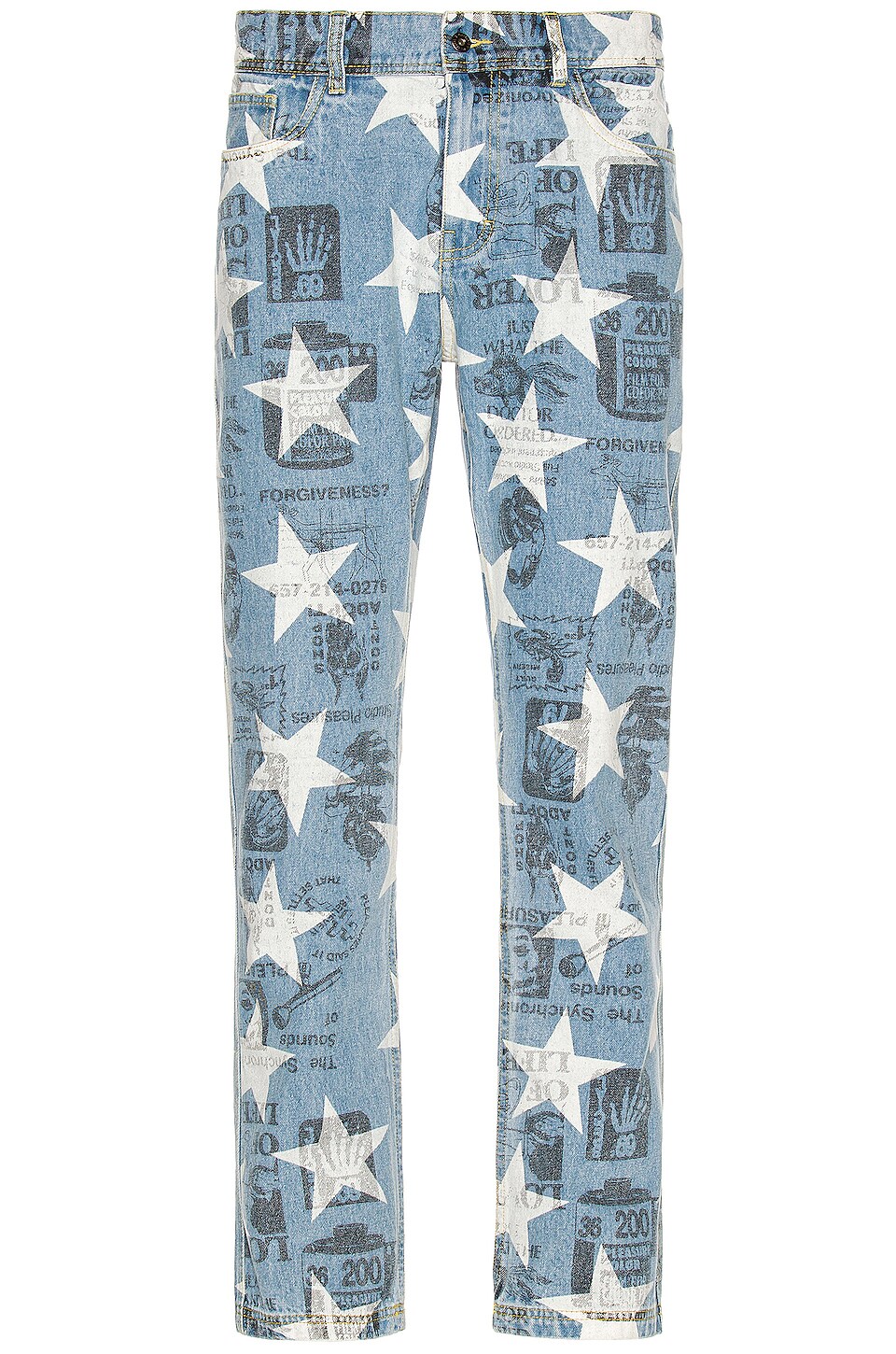 Pleasures Poppy Denim Pant in Blue