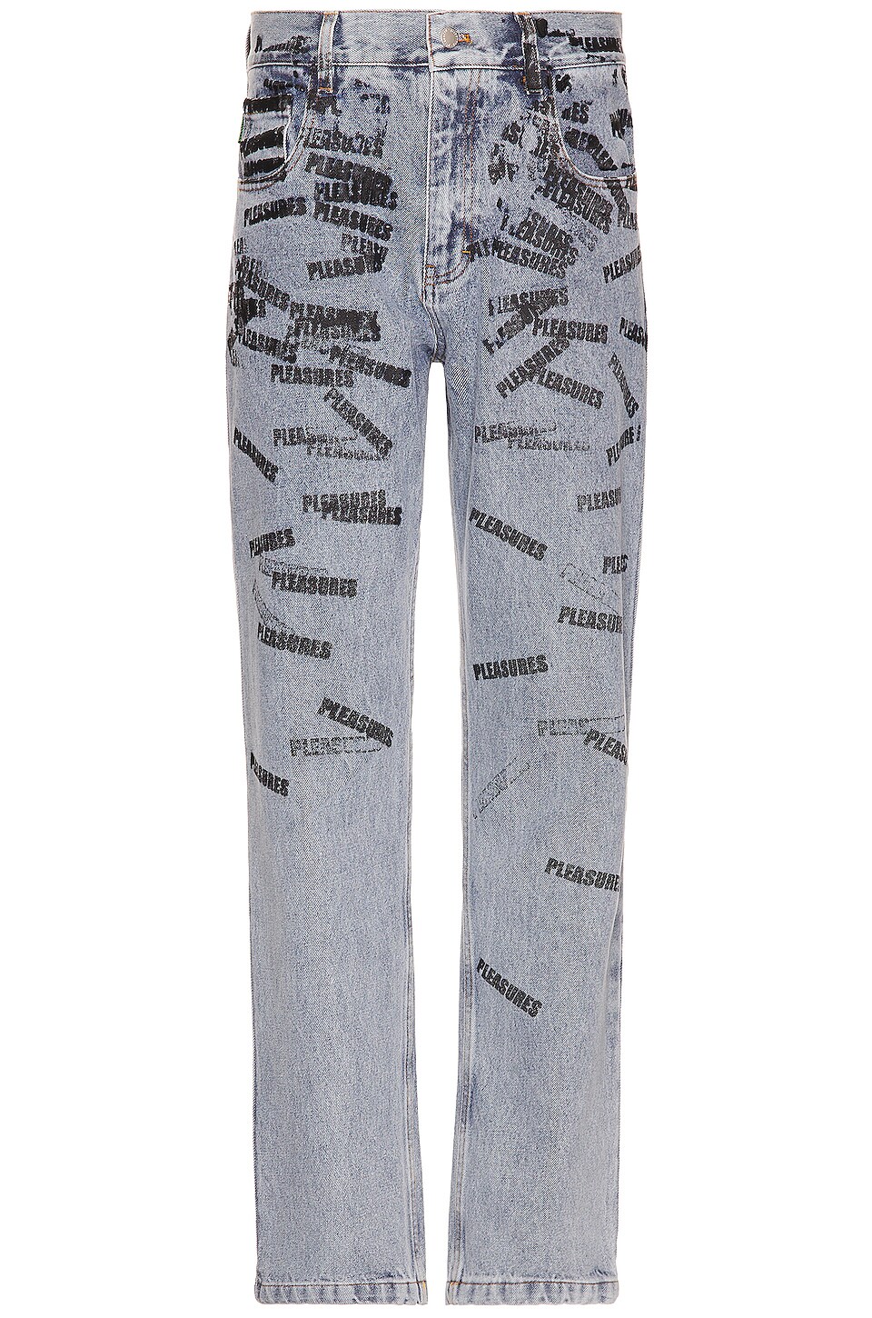 Pleasures Plop 5 Pocket Denim Slim Jean in Blue