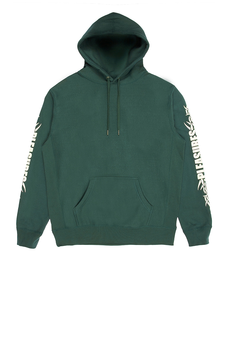 pleasures logo hoodie