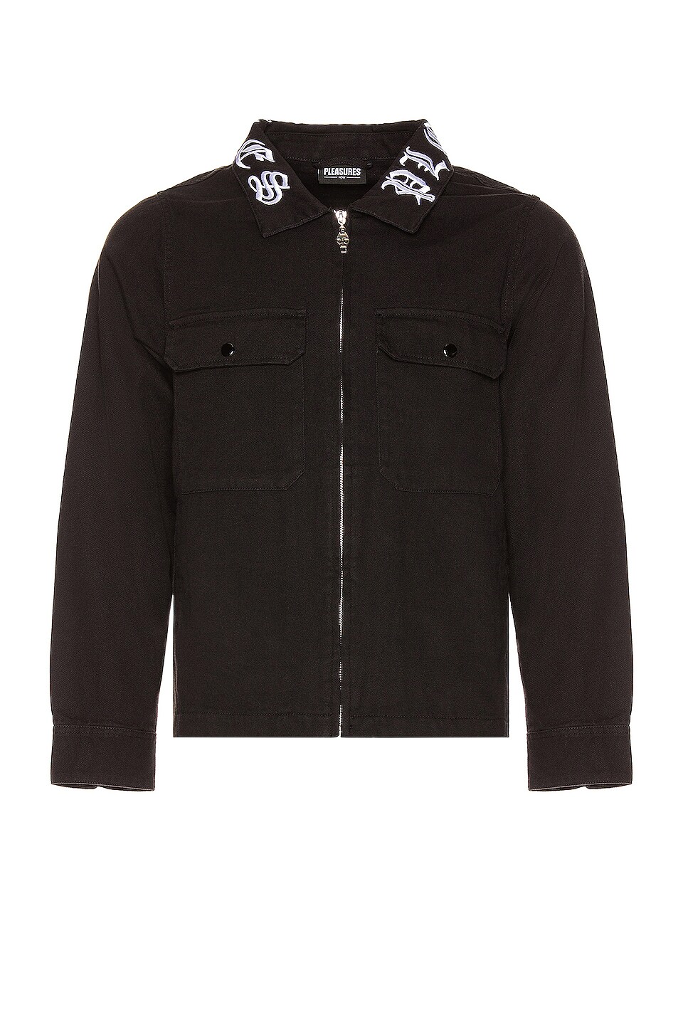 Pleasures Slasher Work Jacket in Black 