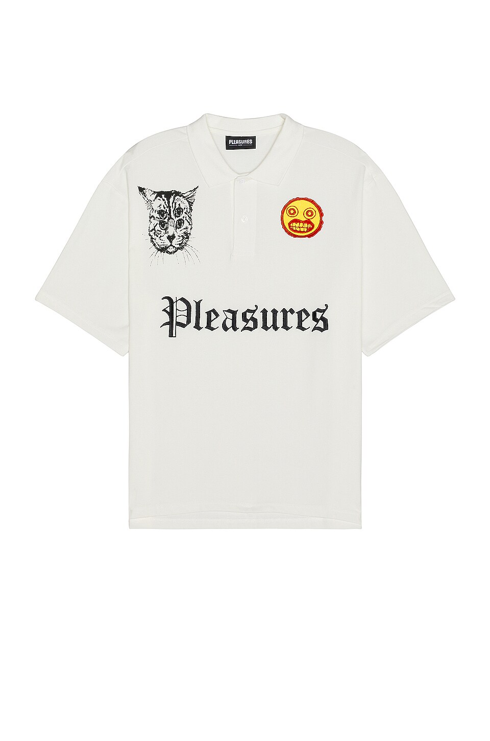Pleasures Wyatt Polo en White