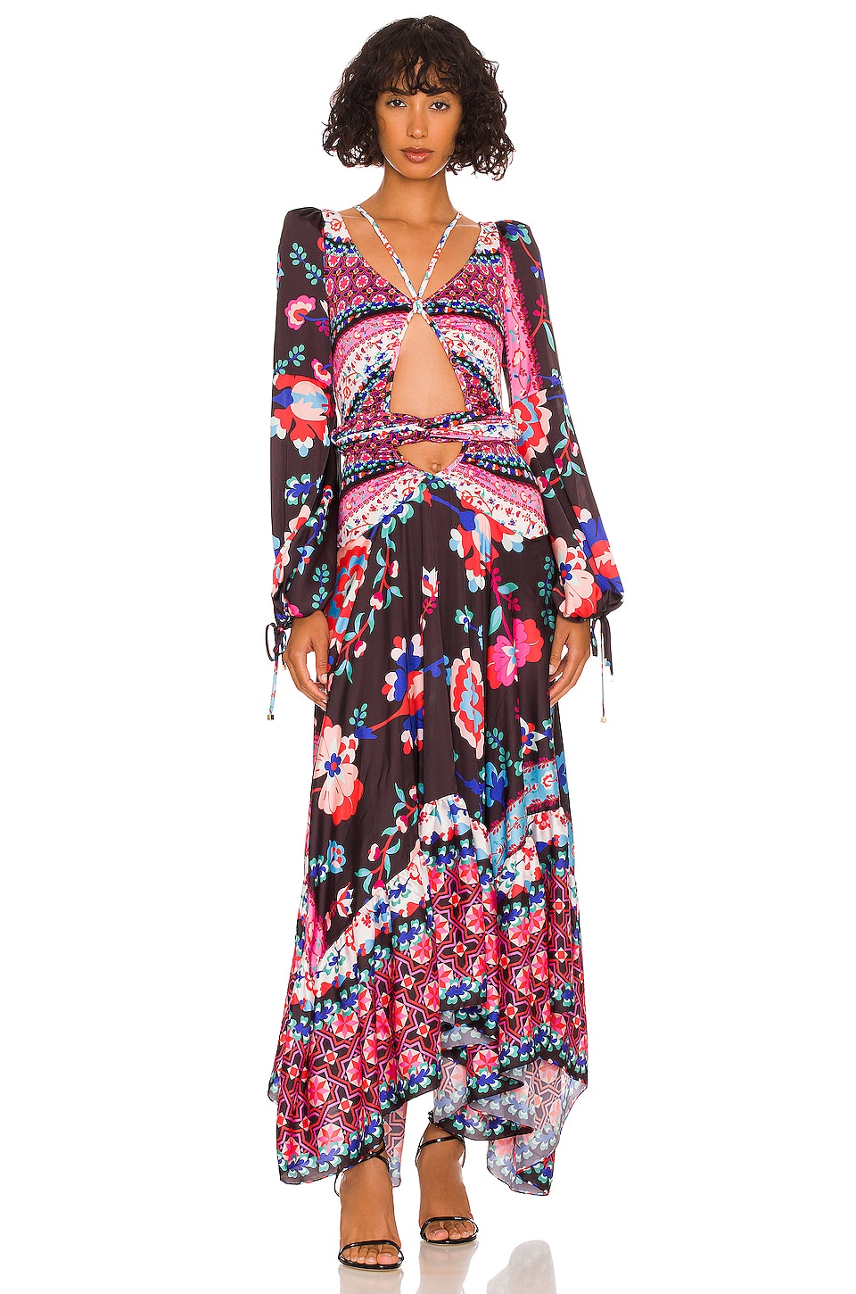 PatBO Matryo Bodysuit Maxi Dress in Black REVOLVE