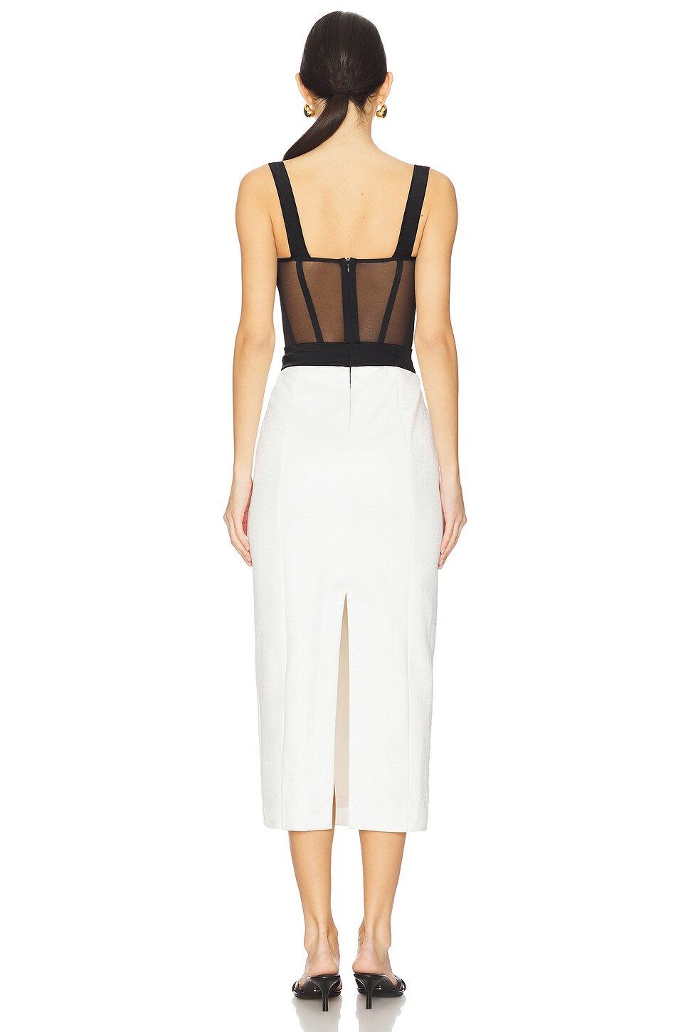 PatBO - Jersey Sands Corset Midi Dress | Plush
