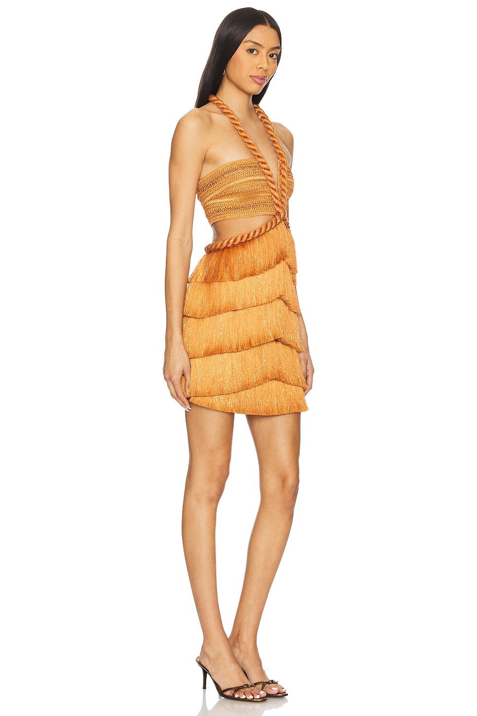 PatBO Pampas Fringe Mini Dress thumbnail