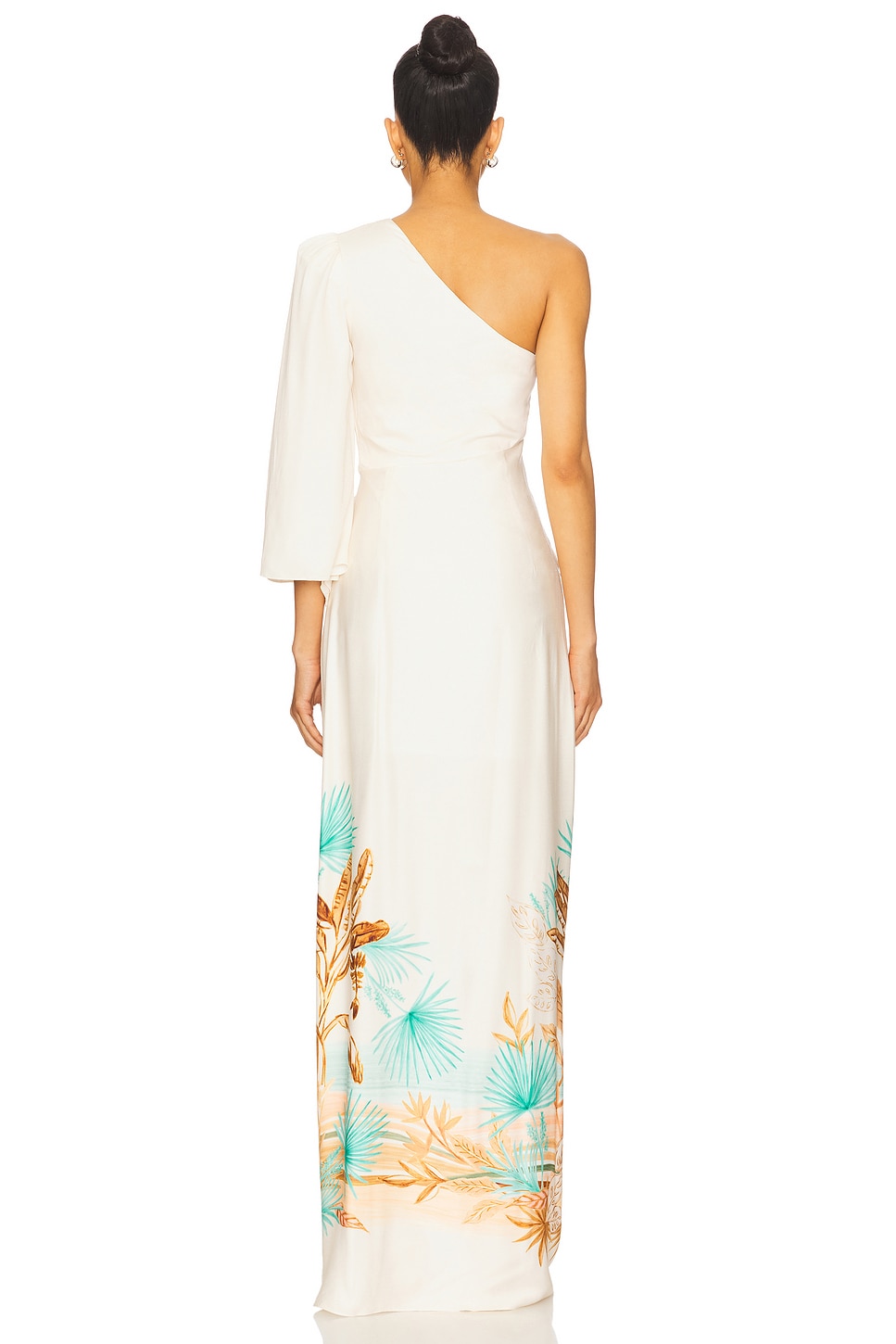 PatBO Bananeira Tropical One Shoulder Maxi Dress in Beige | REVOLVE PatBO Bananeira Tropical One Shoulder Maxi Dress in Beige | REVOLVE
