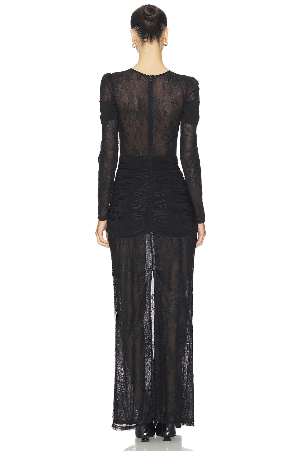 Patbo Laila Lace Gown - Black