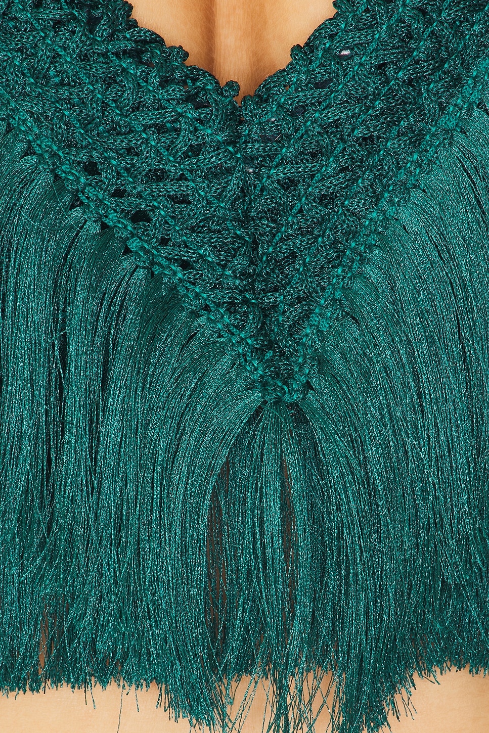 PatBO Fringe Trim Cropped Top thumbnail