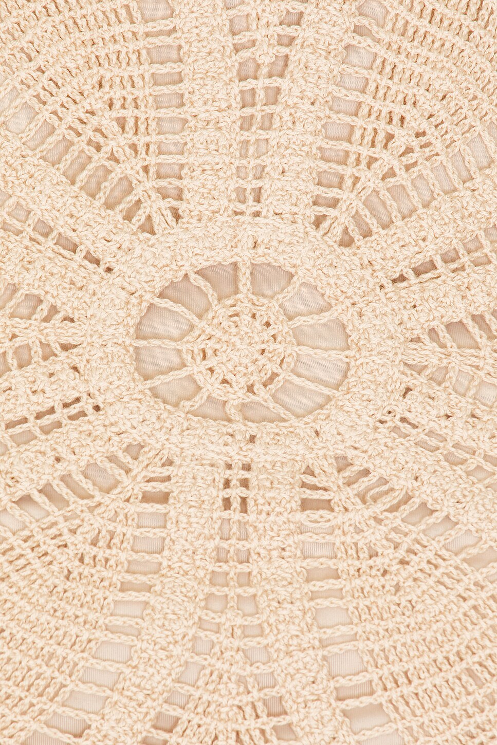 x Camila Coelho Flower Crochet Halterneck Top