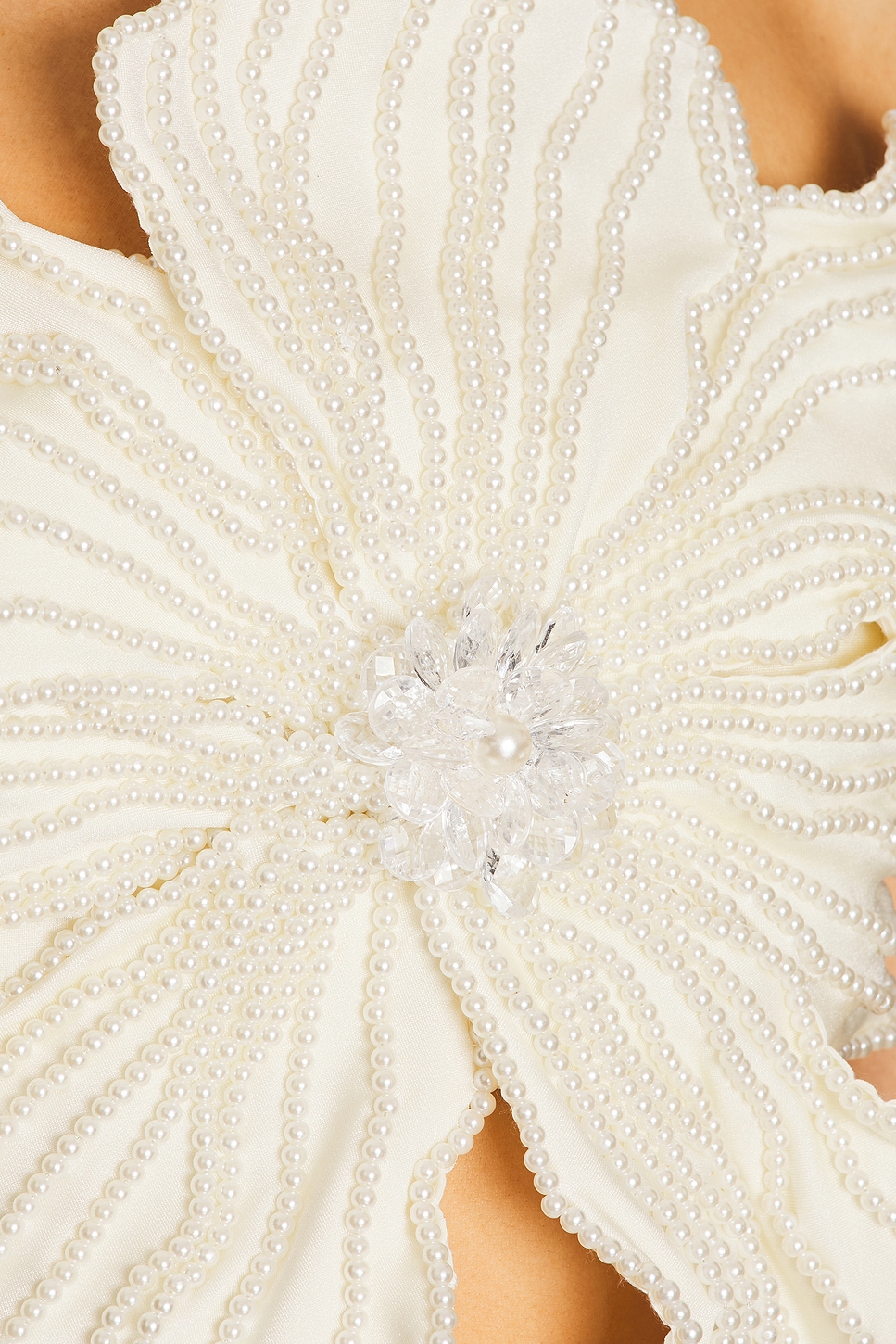 Hand Beaded Flower Top