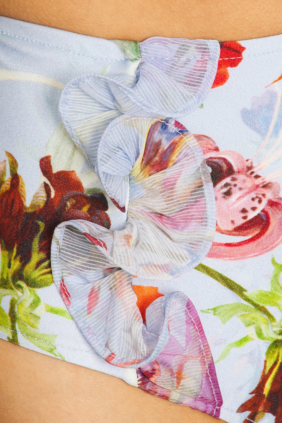 PatBO Lily Flower High Waist Bikini Bottom thumbnail